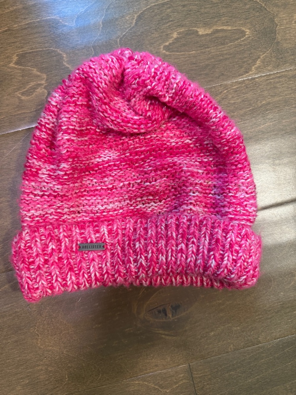 Hollister Pink Knit Beanie